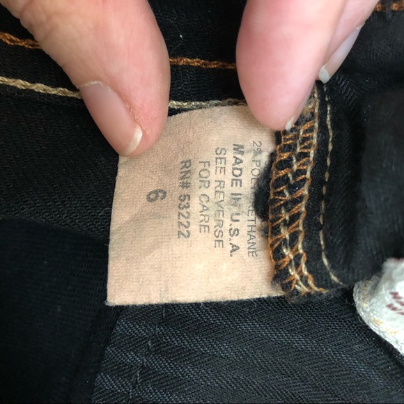 David Kahn Dark Rinse Black Bootcut Jeans - Picture 3 of 11